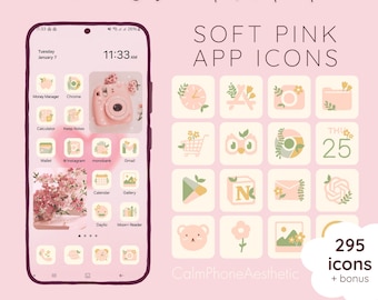 Cute Icons for iPhone: Elevate Your Home Screen with Adorable, Aesthetic Designs That Spark Joy 3 Pastel Pink App Icons: Kawaii Ios Home Screen Theme (digital ...