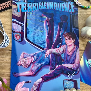 Dan und Phil Phanart Print A5 - niedlicher Phan Terrible Influence Tour digital Fanart Kunstdruck