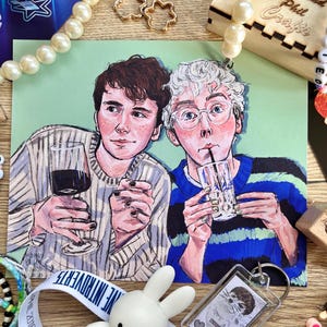 Dan and Phil Fanart Print A5 – Cute Digital Artprint