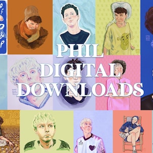 amazingphil phanart digital downloads - for wallpaper etc