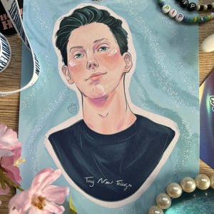 amazingphil phanart print a5 - cute phil lester digital fanart artprint