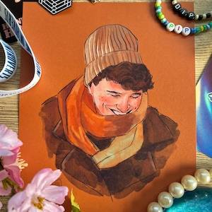 dan howell phanart print a5 - cute digital fanart artprint