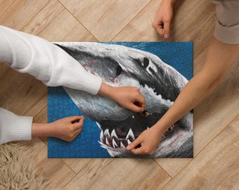 Great White Shark Illustration Jigsaw puzzle