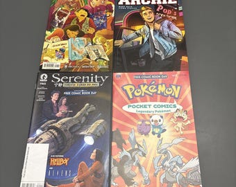 Lotto di 4 fumetti gratuiti per il Comic Book Day 2016 Archie Pokemon Serenity Boom Studio - PROMOZIONE