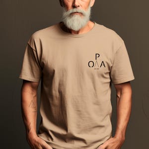 Embroidered T-shirt &quot;Opa, est. [year]&quot; - Personalized gift for grandfather Grandfathers&#39; Day gift Birthday gift Birth t-shirt