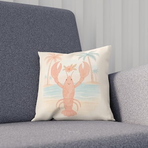 Beach Lobster Cushion Coastal Home Decor Maritime Nautical Throw Pillow Summer Vibes Cushion Lobster Lover Gift Tropical Decor, Beach [...]