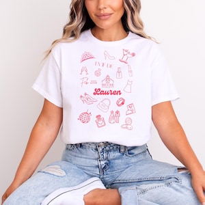 Personalized Bachelorette Party T-shirt Bride T-shirt with first name Future Bride Witness Bridesmaids Bachelorette Party Look Braut JGA