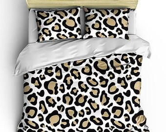 Cheetah Duvet Cover Etsy