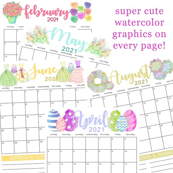 Printable Day Planner 365 Day Monthly Calendar Goal Sheets - Etsy