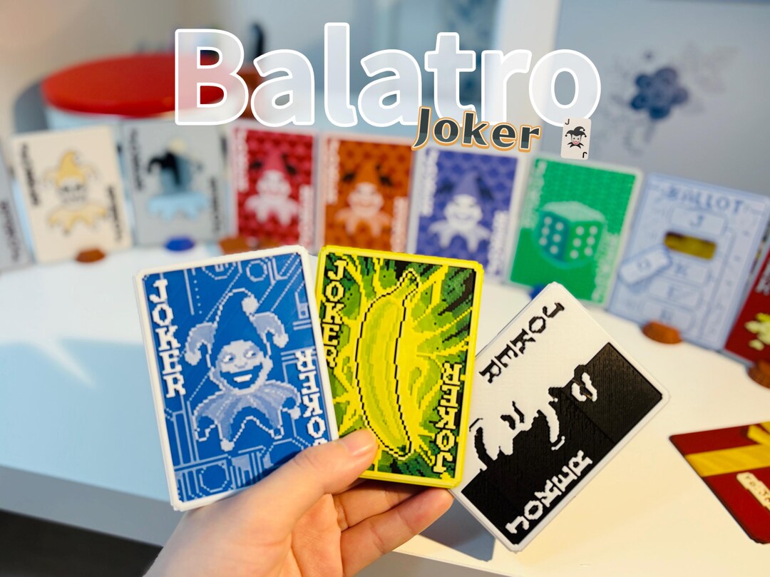 Balatro 3D Printed Joker Cards – Set Of Custom Gaming Tokens