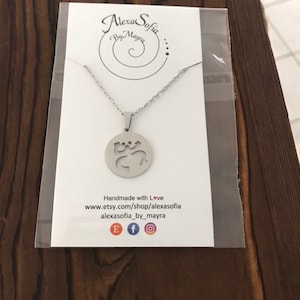 Coqui Taino Pendant and Chain, Gold or Silver Stainless Steel, Puerto Rico Necklace, Coqui Taino Jewelry, Puerto Rico Jewelry, Beach Jewelry image 6