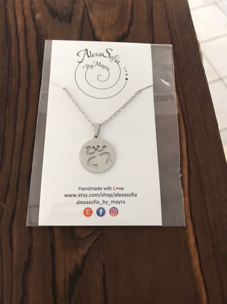Coqui Taino Pendant and Chain, Gold or Silver Stainless Steel, Puerto Rico Necklace, Coqui Taino Jewelry, Puerto Rico Jewelry, Beach Jewelry image 6