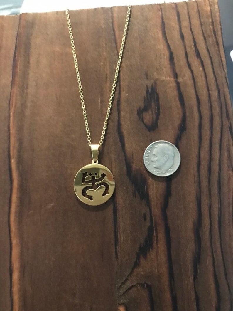 Coqui Taino Pendant and Chain, Gold or Silver Stainless Steel, Puerto Rico Necklace, Coqui Taino Jewelry, Puerto Rico Jewelry, Beach Jewelry image 5