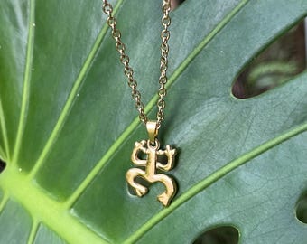 Coqui Taino Frog Puffy Pendant Necklace, Puerto Rico Patriotic Jewelry