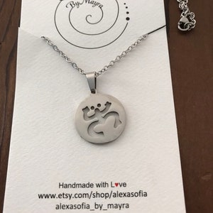 Coqui Taino Pendant and Chain, Gold or Silver Stainless Steel, Puerto Rico Necklace, Coqui Taino Jewelry, Puerto Rico Jewelry, Beach Jewelry image 2