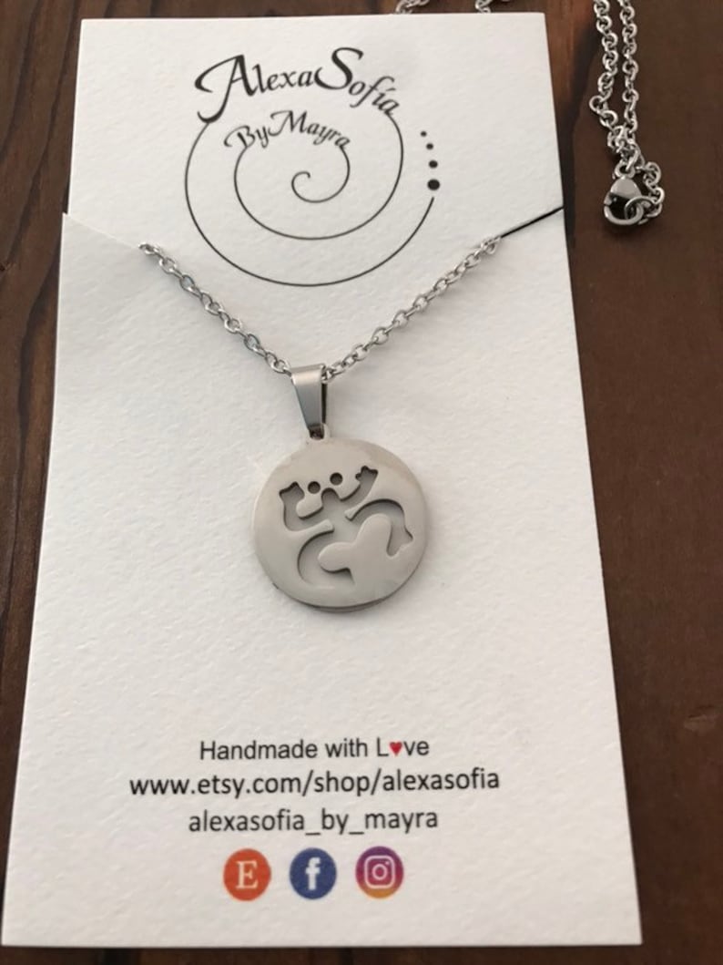Coqui Taino Pendant and Chain, Gold or Silver Stainless Steel, Puerto Rico Necklace, Coqui Taino Jewelry, Puerto Rico Jewelry, Beach Jewelry image 2