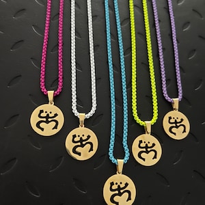 Puerto Rico Coqui Taino Necklace, Fun Color Chains, Puerto Rico Jewelry, Puerto Rico Souvenir, Puerto Rico Colorful Gift Ideas