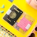 Fiesta Doki - Passport Holder, Travel pouch, Clear Wallet, PVC Passport keeper, Colorful, Minimal, ID Holder, Jelly wallet, Glitter wallet