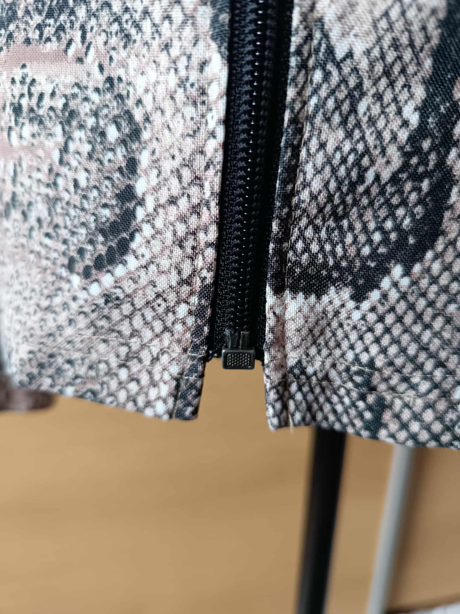 Zip-up Jacket Python Print: Vintage 90s, EU 36 / UK 10 / US 6 