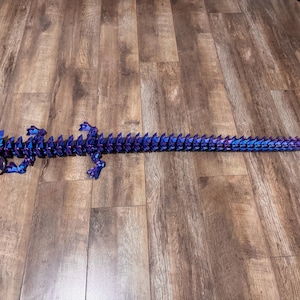 Riesiger Kristall Drache - 3D Gedruckter Drache - Gliederdrache - Geschenk - 3D Drache - 3D Druck - Fidget Spielzeug - Kristalledelstein-Drache - 3D Spielzeug