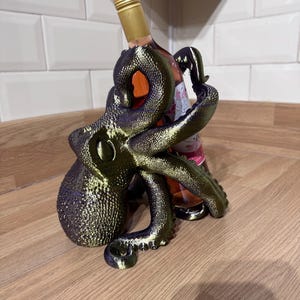 3Dプリントタコワインボトルホルダー ヴィンテージフレンチインテリア ホームデコレーション キッチンデコレーション ウェディングギフト 女性へのユニークなギフト