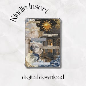 Op hemelse lichamen geïnspireerde Kindle-insteekkaart: Celestial Kindle afdrukbaar (digitale download)