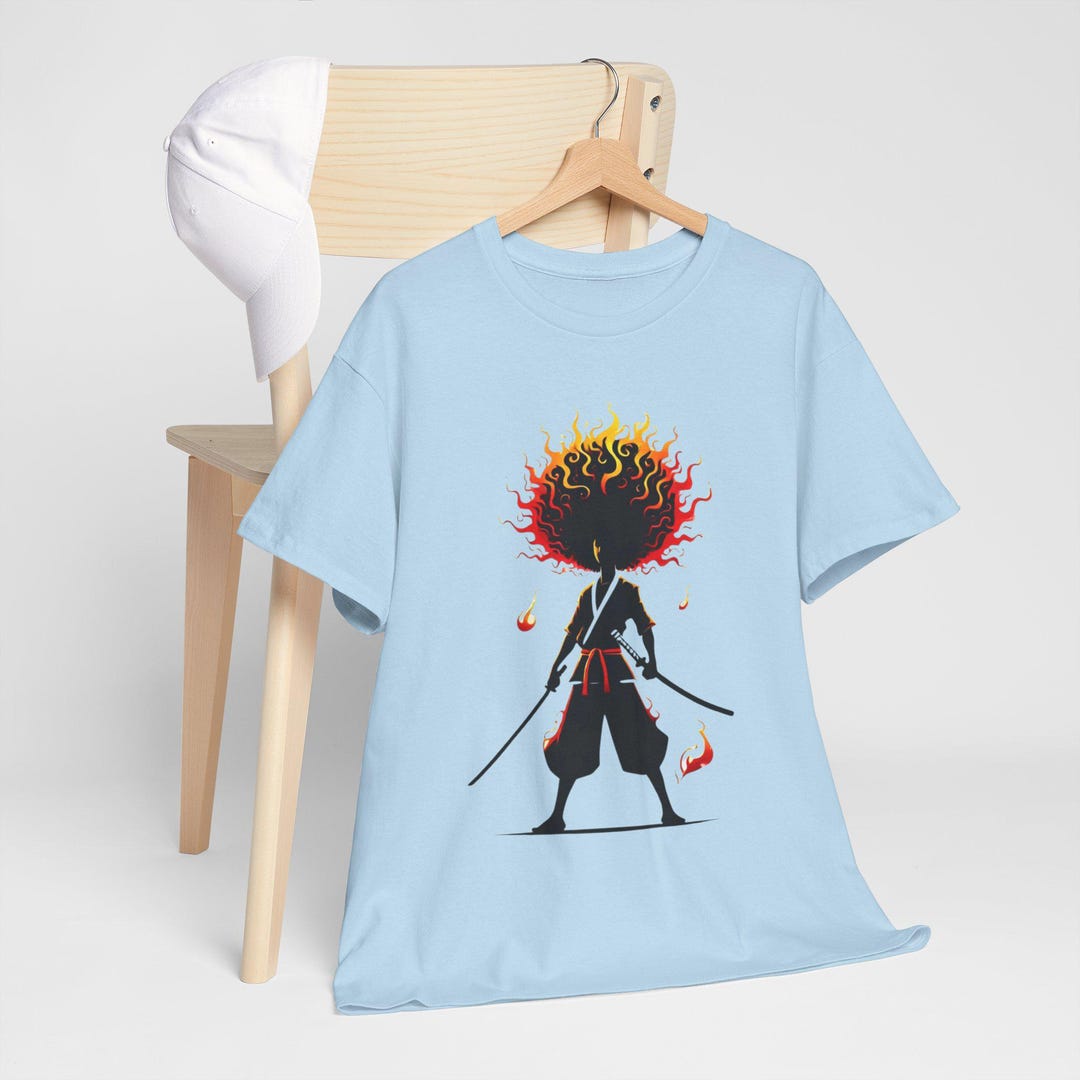 T-shirt Blanc Funimation Afro Samouraï – Anime Y2K 2006, Taille M