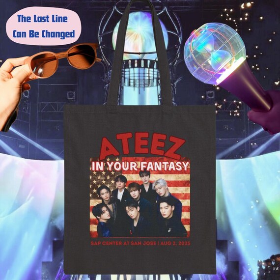ATEEZ IN YOUR FANTASY トートバッグ 2025 ATEEZ WORLD TOUR IN YOUR FANTASY North America Shoppping Bag