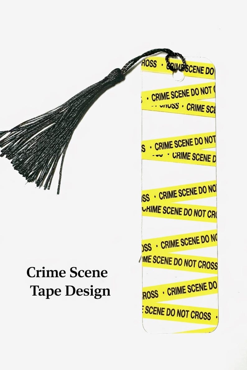 Crime Scene Bookmark With Tassel, Forensic Science Gift - Etsy