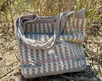 Saltaire Crochet Tote Bag - PDF Crochet Pattern
