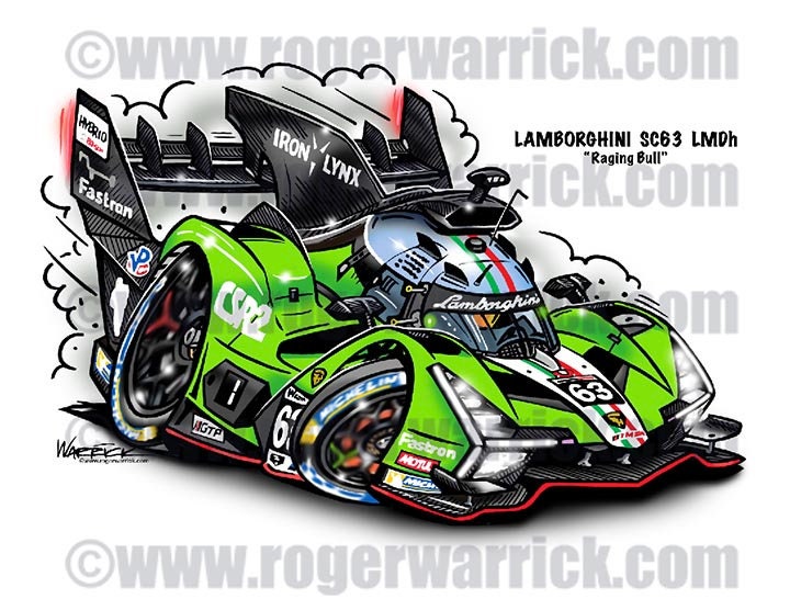 Lamborghini SC63 Car-toon - Etsy