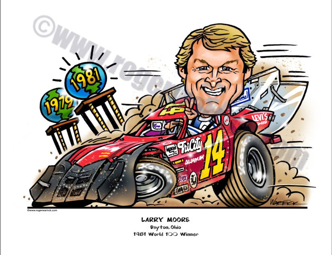 Larry Moore 1981 World 100 Winner Etsy