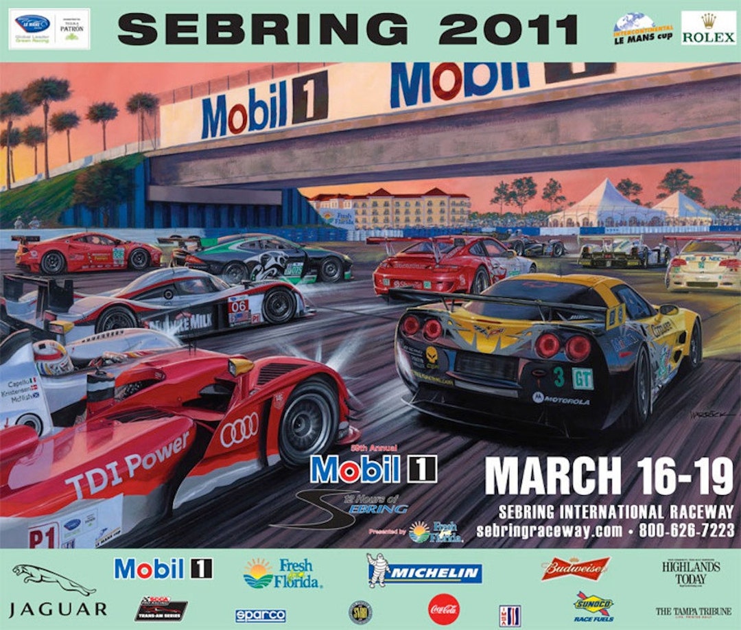 Sebring 2011 Official Poster - Etsy