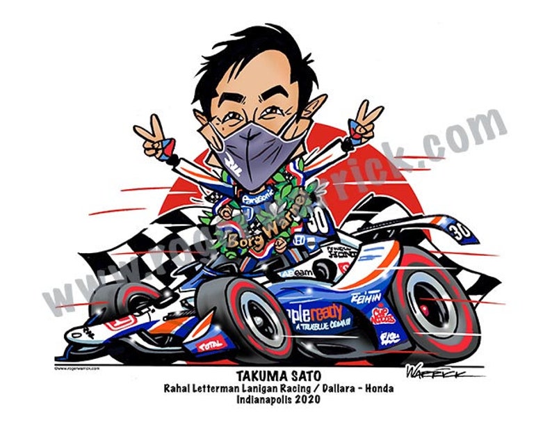 Takuma Sato Indy 2020 Winner image 1