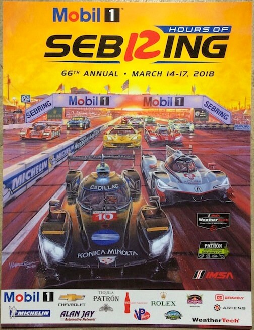2018 Mobil1 12 Hours of Sebring Poster - Etsy