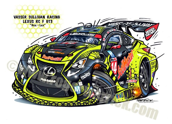 Vasser Sullivan Lexus RC F GT3 (2023) - Etsy