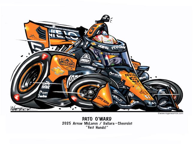 Pato O'Ward IndyCar-toon ( 2025)