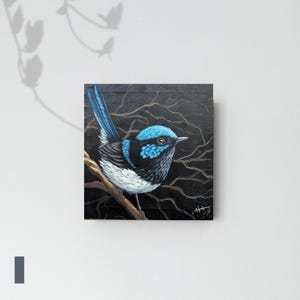 bird acrylic painting
