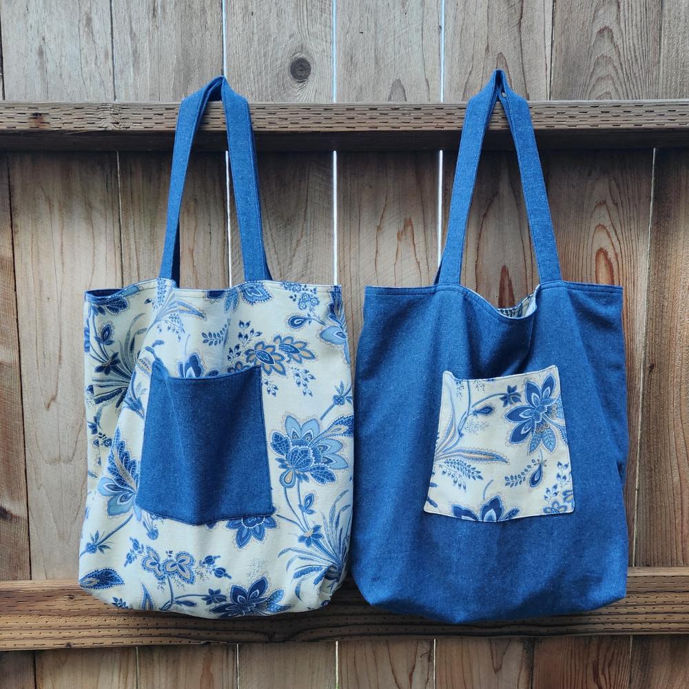 手作りデニムトートバッグ - Etsy 日本