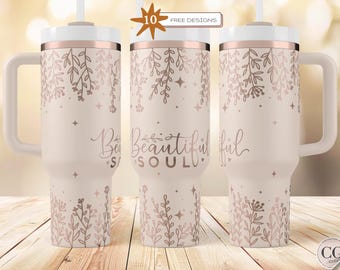 Affirmation SVG Wildflower SVG Flower Laser svg Laser Tumbler Wrap 40 Oz Laser Wrap svg 40 Oz Tumbler Wraps PNG Sublimation Digital Download