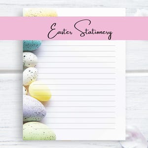 Easter Stationery | Printable Stationery | US Letter | Stationery Set | Easter Printable | Lined & Unlined Paper | Printable Paper