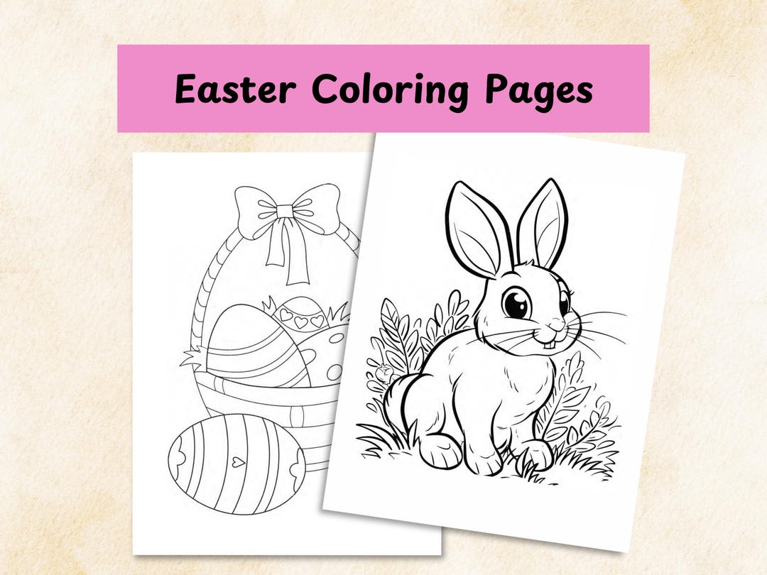 Easter Coloring Pages: 30 Printable Designs for Kids (digital Download ...