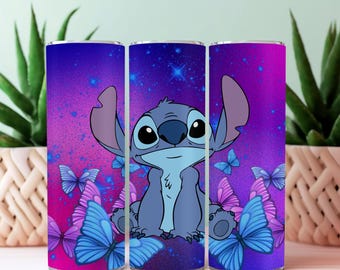 Tumbler Wrap Stitch  PNG 20 oz Watercolor Splash Digital Design  High Resolution  Instant Digital PNG Download