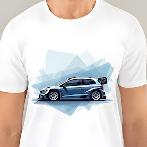 Rally Inspired VW Polo R Tee - Ideal for Rally Enthusiasts