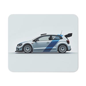 Rally Inspired VW Polo R Mouse Pad - Ideal for Rally Enthusiasts