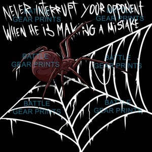 Brazilian Jiu Jitsu Digital Art Print Spider Jiu Jitsu Gift for Fighters Martial Arts