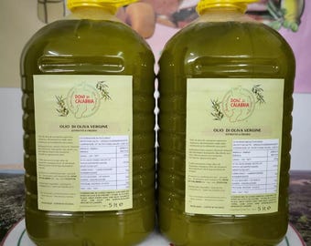 10 litres d&#39;huile d&#39;olive vierge calabraise Verdone, nouvelle récolte 2024.