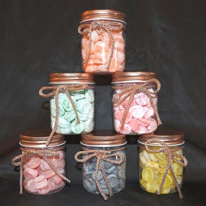 8 oz Jars of old fashion hard candy. Single or assorted flavors.