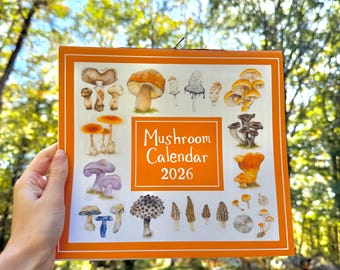 2026 Mushroom Calendar