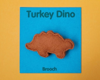 Turkey Dino Brooch - Stegosaurus